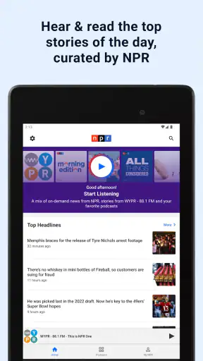 NPR: National & Local News screenshot