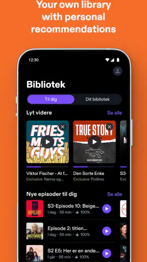 Podimo - Podcasts & Audiobooks screenshot