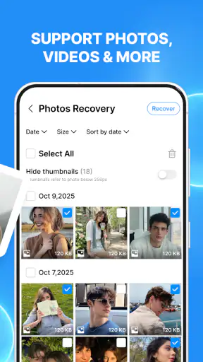 Recovery Lost Photos & Videos screenshot