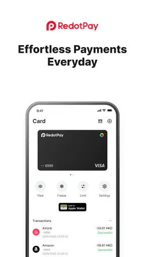 RedotPay: Crypto Card & Pay screenshot