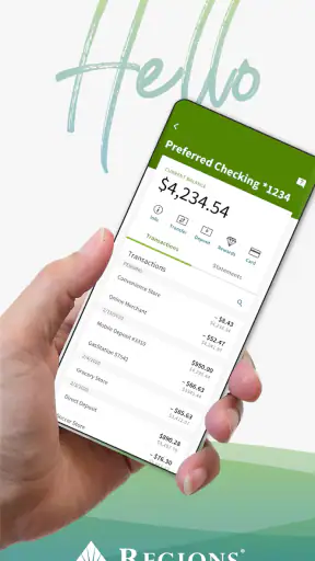 Regions Bank screenshot
