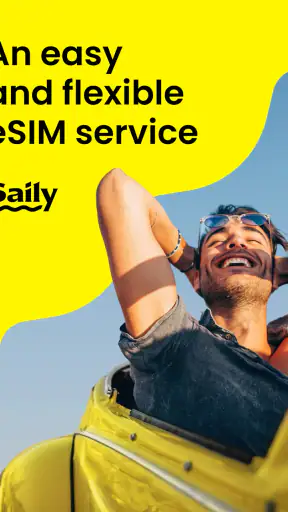 Saily: eSIM + phone number screenshot