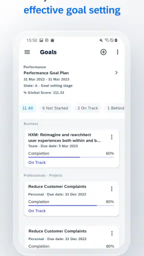 SAP SuccessFactors Mobile screenshot