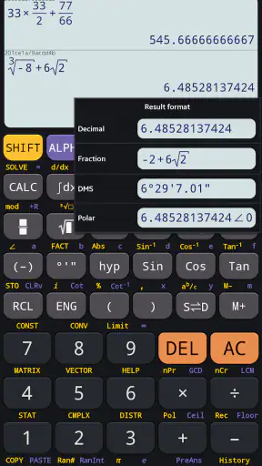 Scientific calculator plus 991 screenshot
