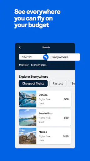 Skyscanner Flights Hotels Cars screenshot