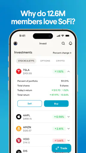 SoFi: Bank, Investing & Crypto screenshot