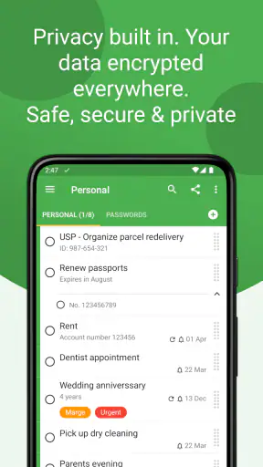 Tasks: To Do List & Reminders screenshot