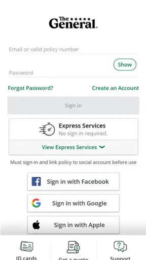 The General Insurance® App screenshot