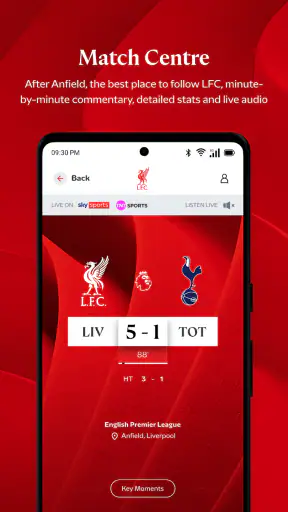The Official Liverpool FC App screenshot