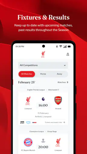 The Official Liverpool FC App screenshot