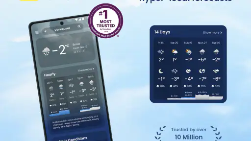 The Weather Network TV App screenshot