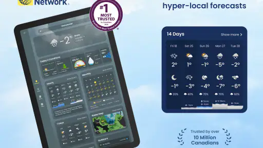 The Weather Network TV App screenshot