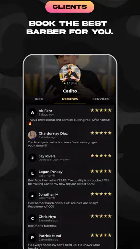 theCut: Find & Book Barbers screenshot