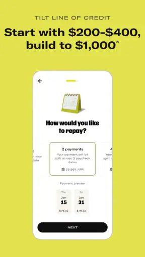 Tilt: Cash Advance & Credit screenshot