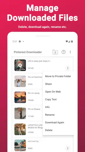 Video Downloader for Pinterest screenshot