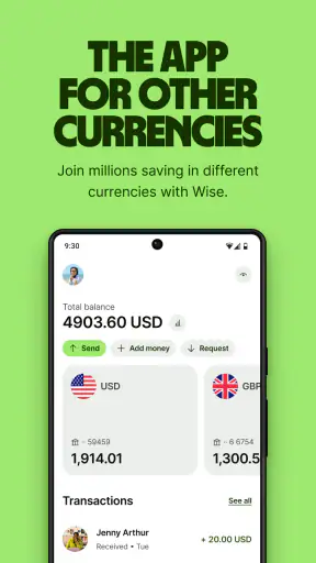 Wise: International Transfers screenshot