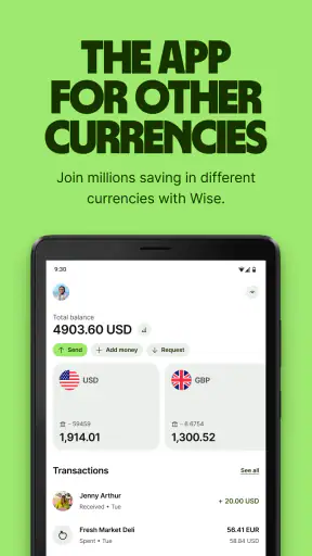 Wise: International Transfers screenshot