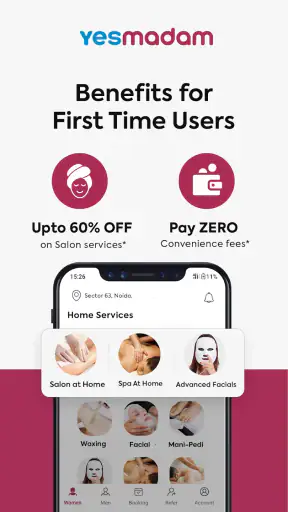 YesMadam Salon & Spa at Home screenshot