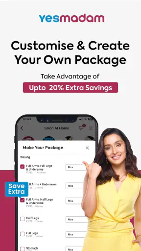 YesMadam Salon & Spa at Home screenshot