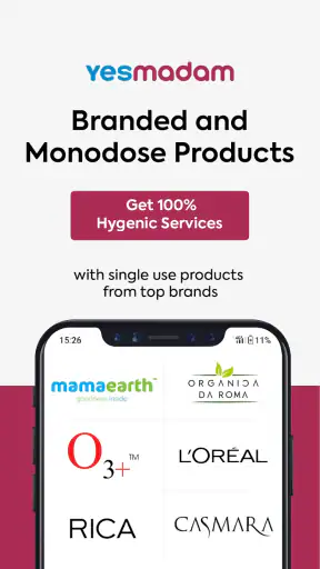 YesMadam Salon & Spa at Home screenshot